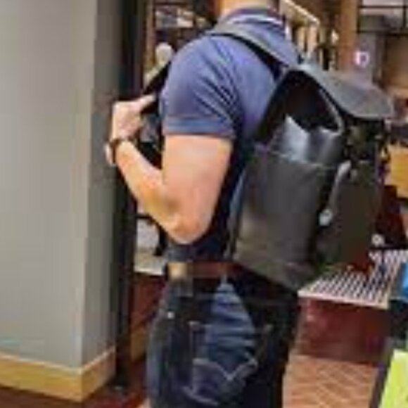 Coach Backpack Mens League Flap Large Leather Oxblood Red C5342 Laptop Sleeve - Picture 9 of 13